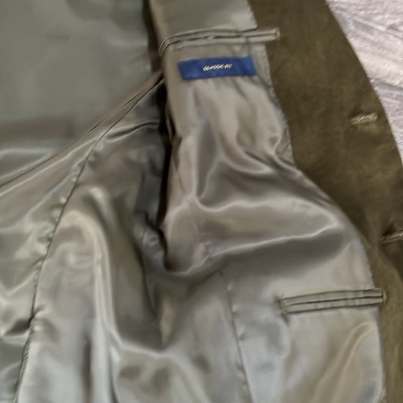 Men's Stafford Corduroy Olive Sport Coat Size 40 SH NWT - Picture 5 of 9